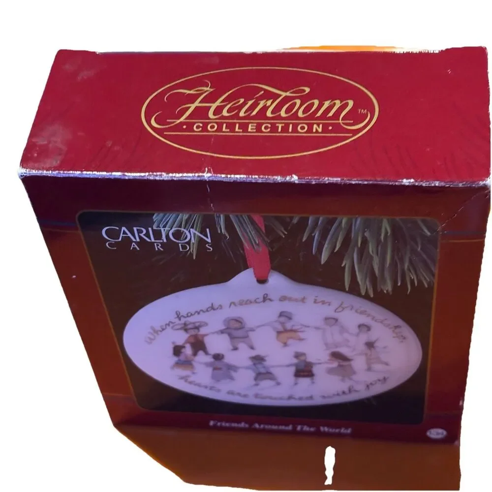 CARLTON CARDS CHRISTMAS ORNAMENT HEIRLOOM COLLECTION FRIENDS AROUND THE WORLD